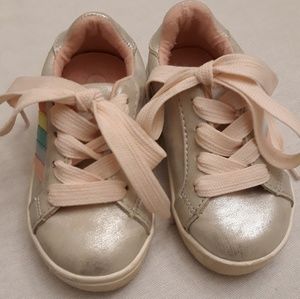 Toddler girl rainbow sneakers